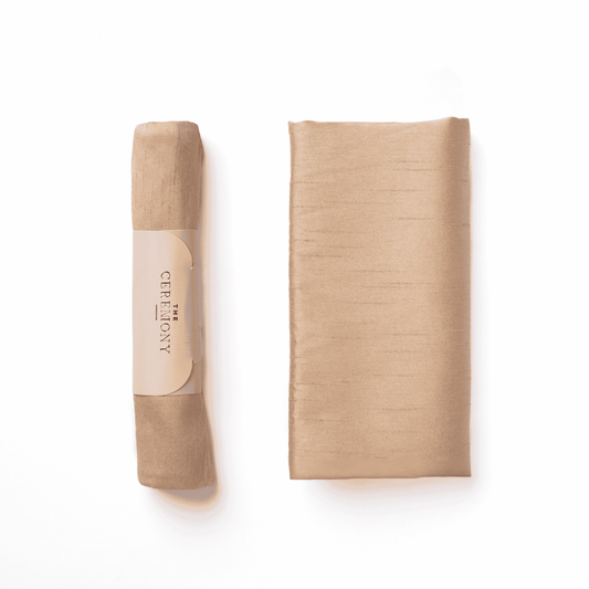 Raw Silk - Dark Beige